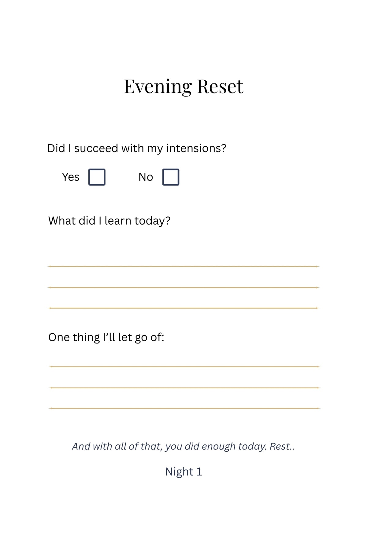 Start Fresh: The Daily Reset Journal