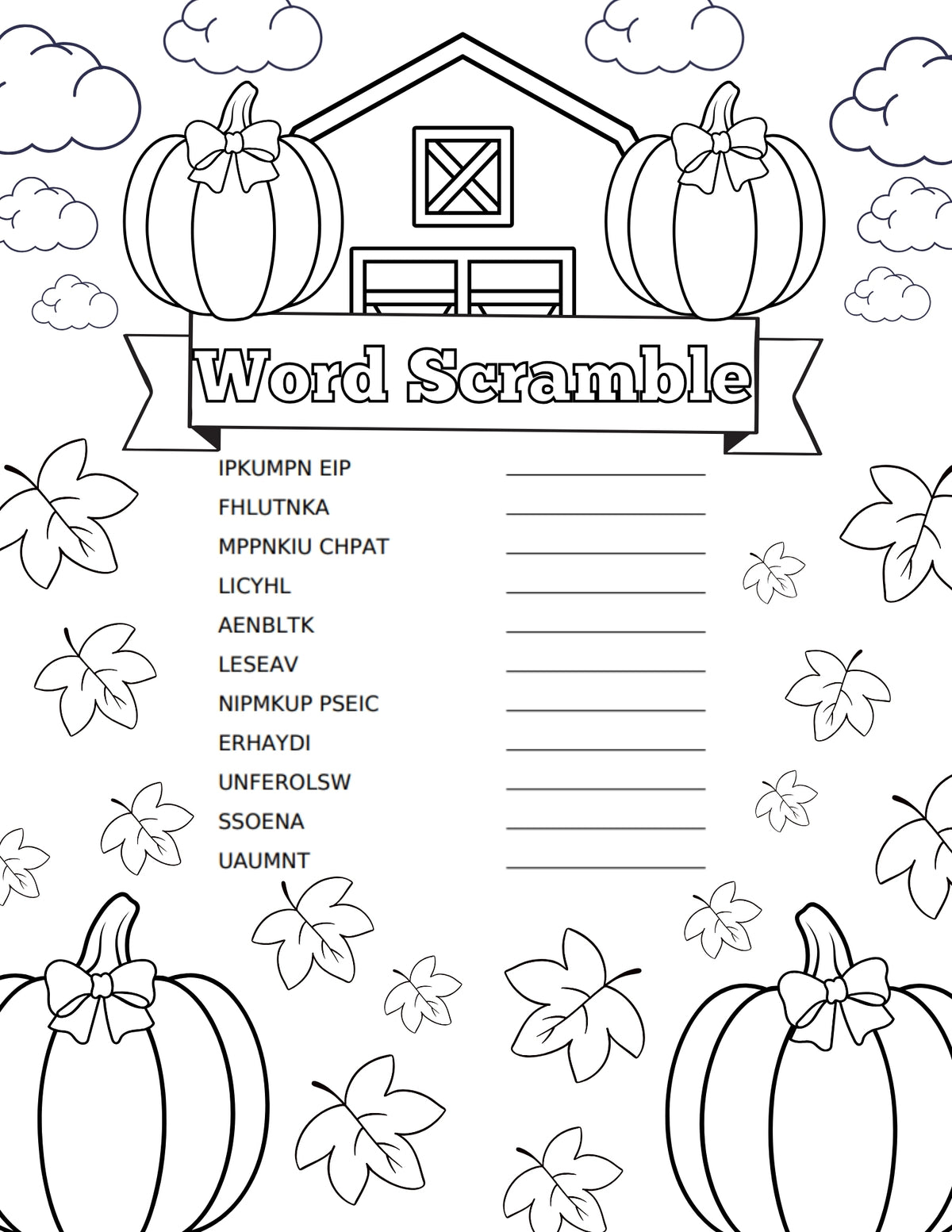 Oh, My Pumpkin: A Fall Coloring Book
